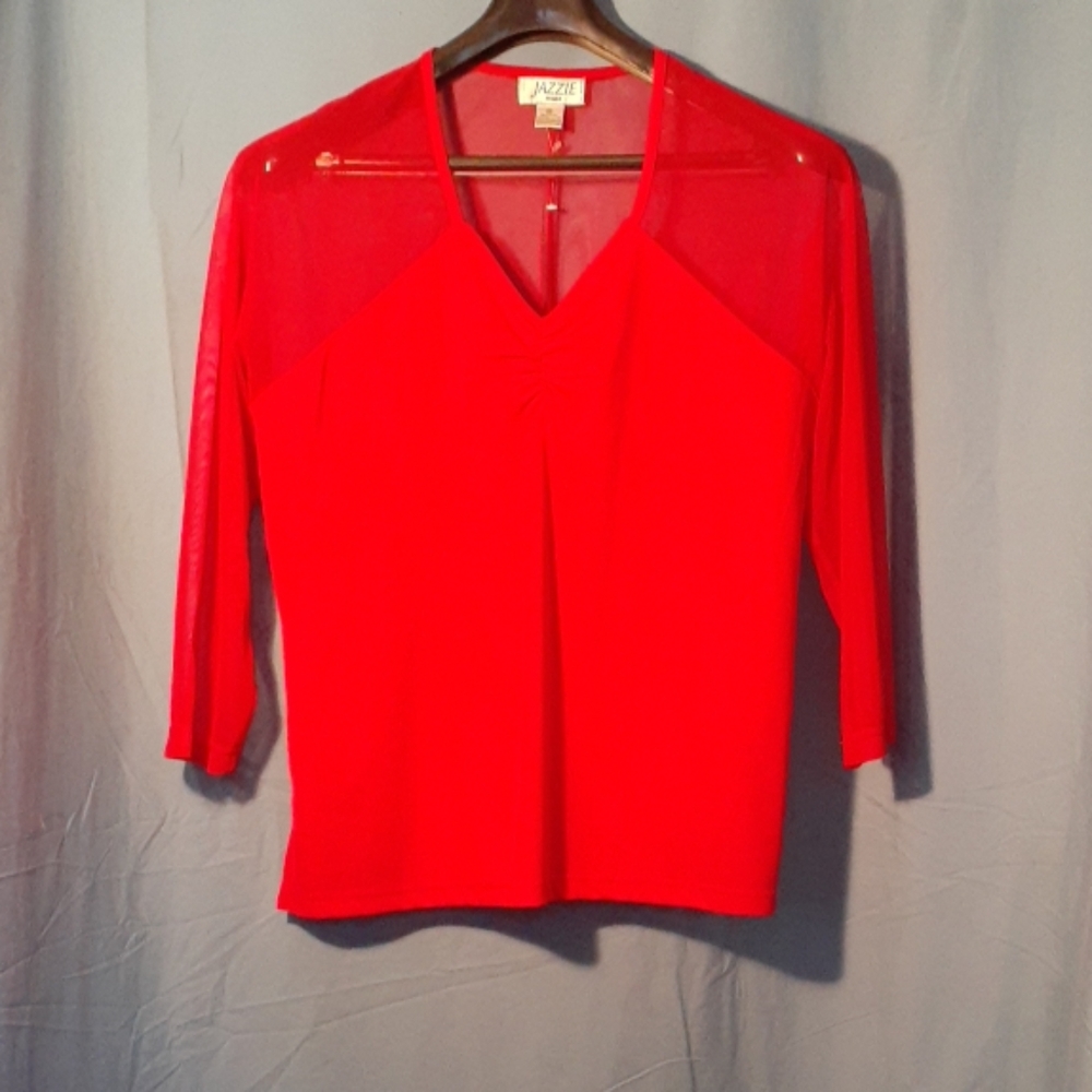 Jazzie red blouse